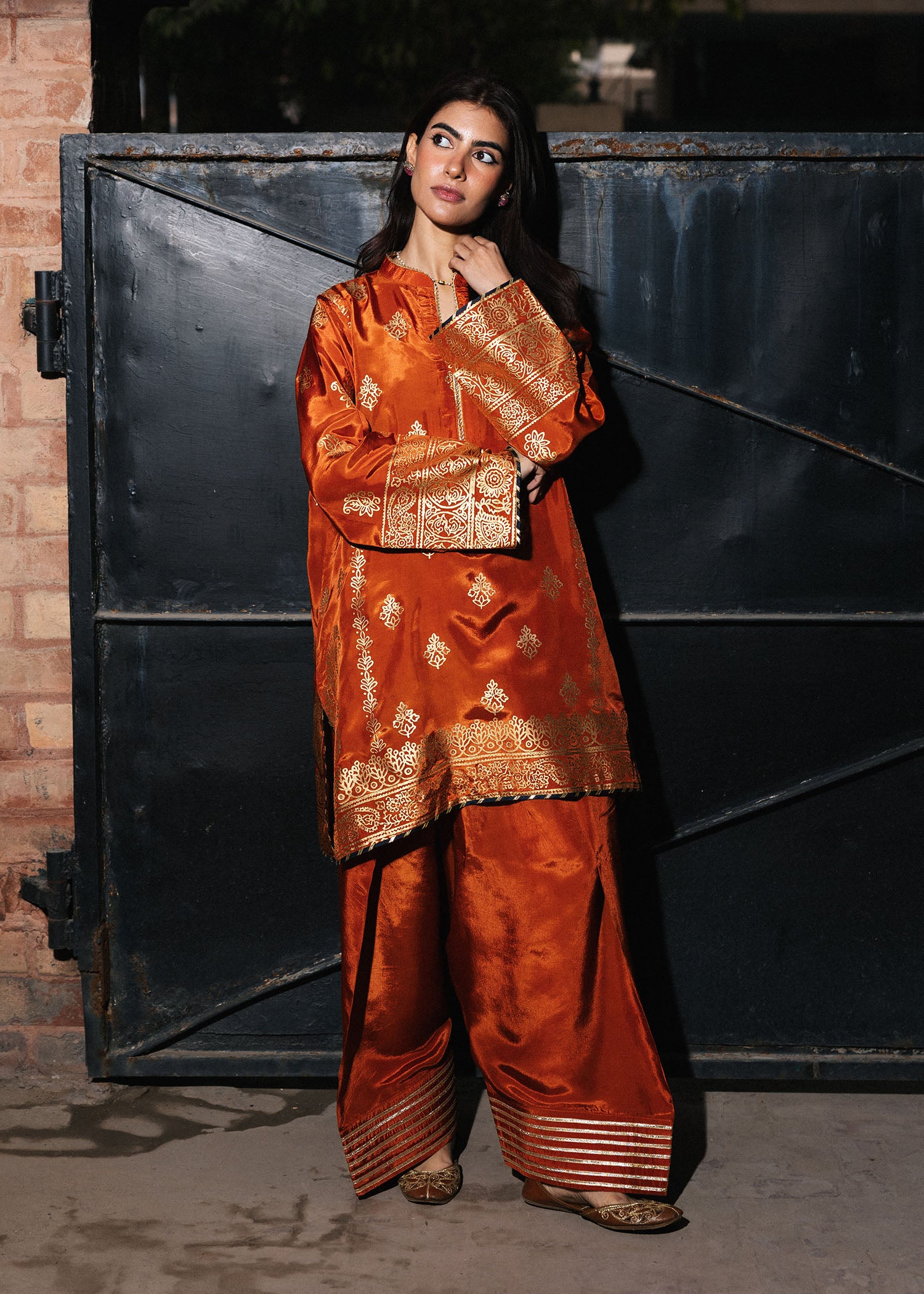 Rust Silk Handcrafted