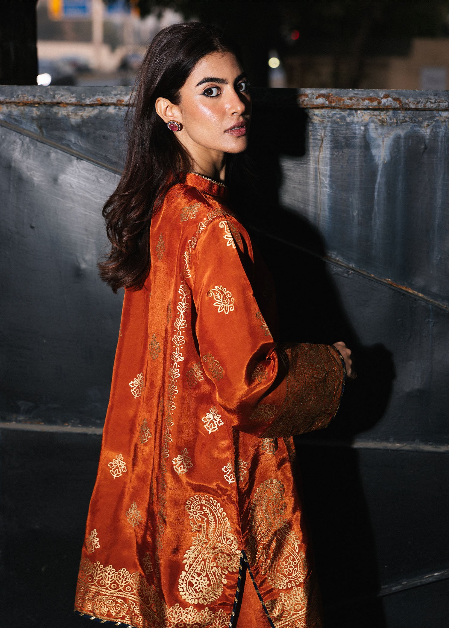 Rust Silk Handcrafted