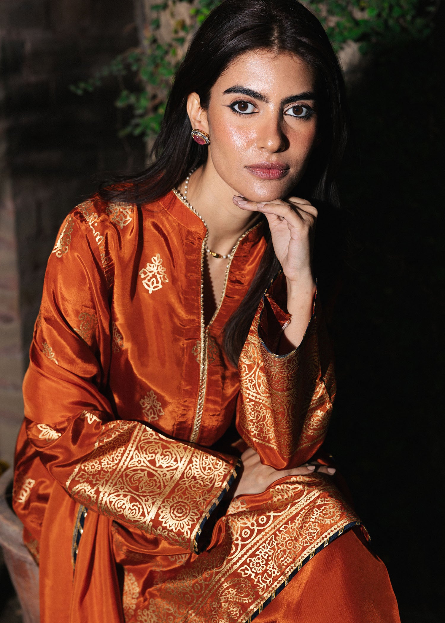 Rust Silk Handcrafted