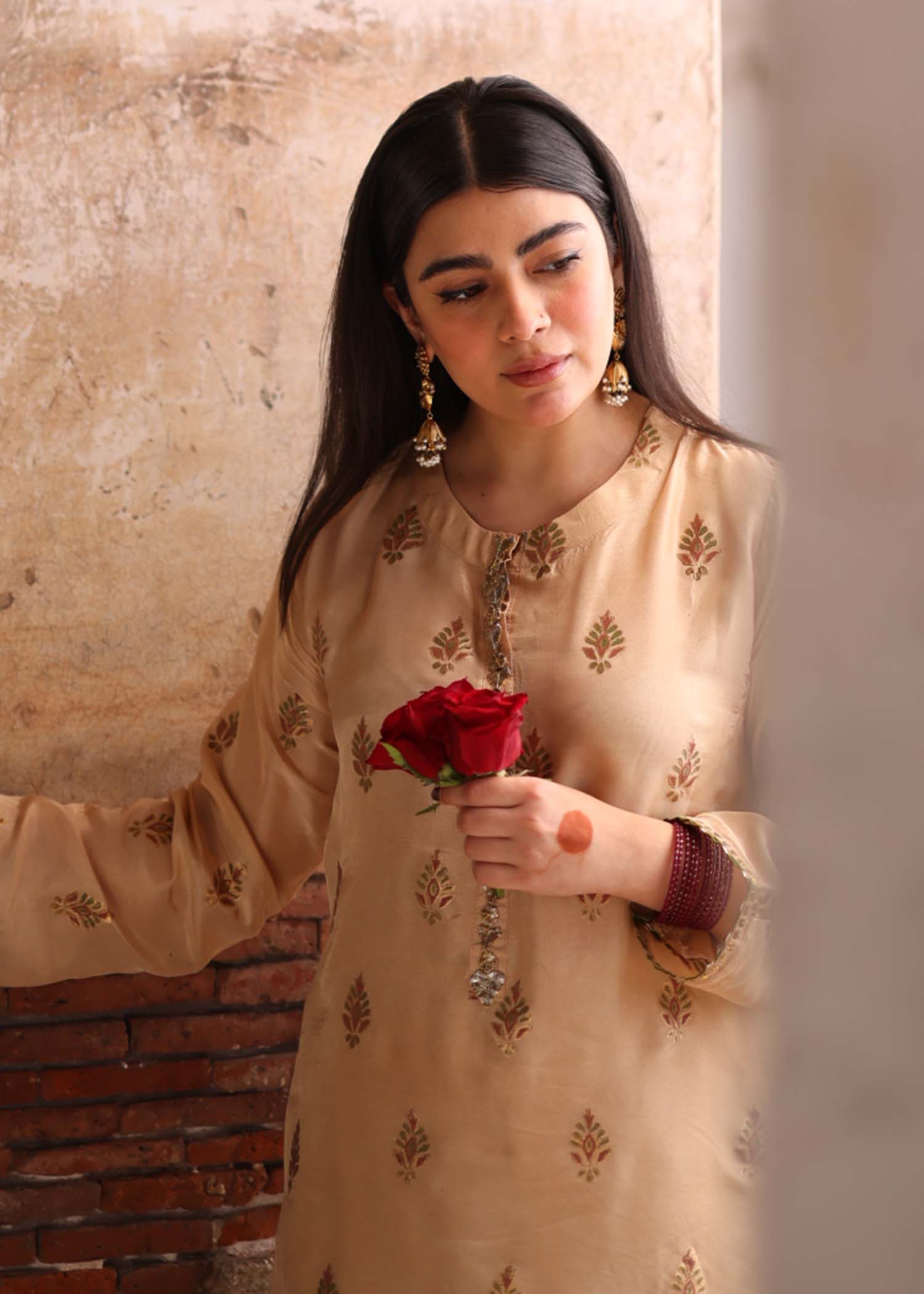 Peach Silk handcrafted